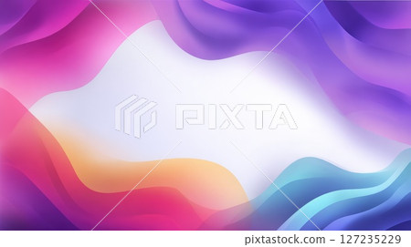 Abstract Gradient Waves in Vibrant Colors with White Space Center Abstract Gradient Waves in Vibrant Colors with White Space Center 127235229
