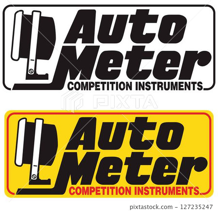 autometer logo illustration for outomotive, retro, rally, racing, automobile autometer logo illustration for outomotive, retro, rally, racing, automobile 127235247