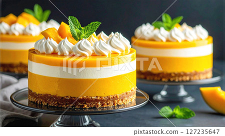 新鮮芒果慕斯蛋糕 127235647