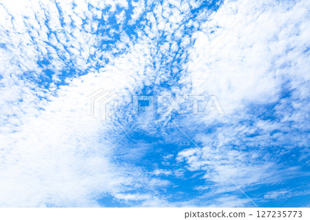 清爽的藍天和卷積雲 清爽的藍天和卷積雲 127235773