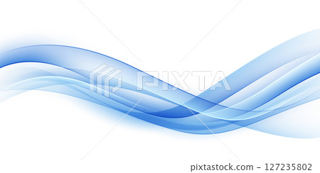 Blue waves abstract background, modern design, vector illustration Blue waves abstract background, modern design, vector illustration 127235802