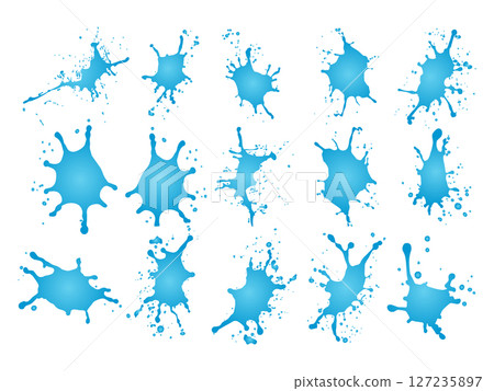 Blue Water Splatter Collection High Resolution Ink Splash Backgrounds Blue Water Splatter Collection High Resolution Ink Splash Backgrounds 127235897