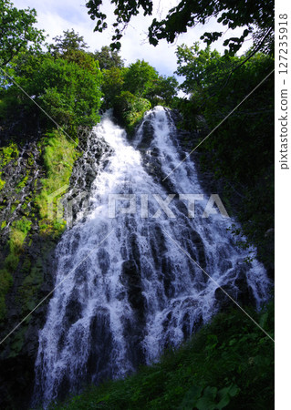 Waterfall of Oshinkosin in Shari-cho, Hokkaido Waterfall of Oshinkosin in Shari-cho, Hokkaido 127235918