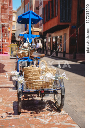 boho-chic blue tricycle in Perpignan, France 127235990