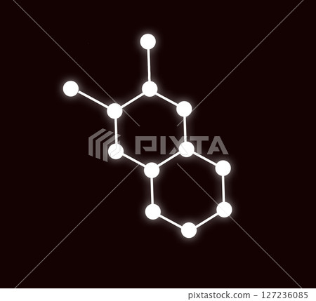 Hormone molecules, chemical structure. Representation of serotonin, dopamine, endorphin, Hormone molecules, chemical structure. Representation of serotonin, dopamine, endorphin, 127236085