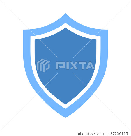Blue Shield Icon Protection Security Safety Symbol Blue Shield Icon Protection Security Safety Symbol 127236115