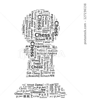 Chess Pawn Word Cloud in Multiple Languages. Global Chess Concept Illustration Chess Pawn Word Cloud in Multiple Languages. Global Chess Concept Illustration 127236138