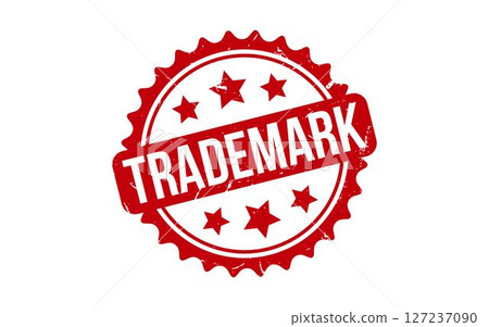 Trademark Stamp. Red Trademark Rubber grunge Stamp Trademark Stamp. Red Trademark Rubber grunge Stamp 127237090