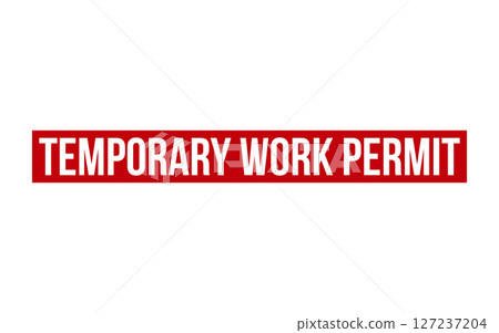 Red Temporary Work Permit Rubber Stamp Seal Vector Red Temporary Work Permit Rubber Stamp Seal Vector 127237204