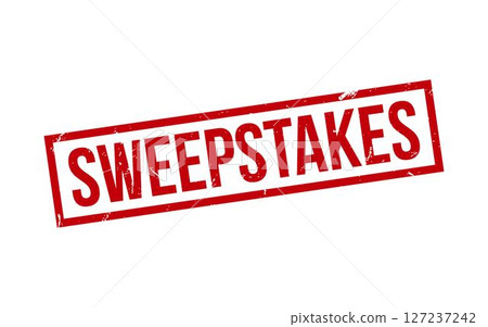 Sweepstakes Stamp. Sweepstakes Rubber grunge Stamp Seal 127237242