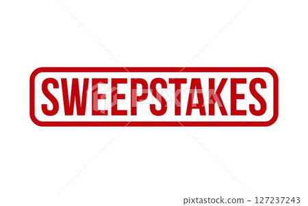 Sweepstakes Stamp. Sweepstakes Rubber grunge Stamp Seal 127237243