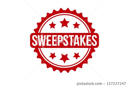 Sweepstakes Stamp. Red Sweepstakes Rubber grunge Stamp Sweepstakes Stamp. Red Sweepstakes Rubber grunge Stamp 127237247