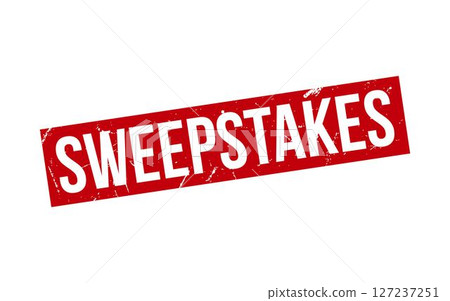 Sweepstakes Stamp. Sweepstakes Rubber grunge Stamp Seal 127237251