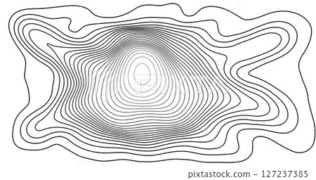 Map of the topography line. Vector abstract topographic map concepts with perspective for your copy. mountain tourism 127237385