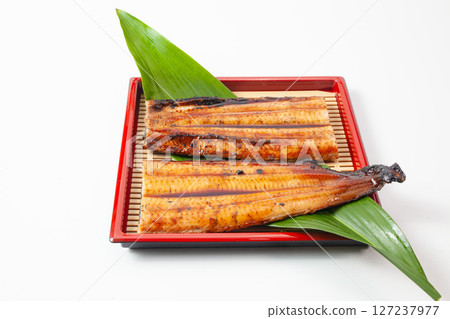 Grilled eel with plenty of sauce, perfect for unaju Grilled eel with plenty of sauce, perfect for unaju 127237977