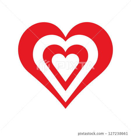 Red Heart Symbol Love Valentines Day Heart Icon Graphic Design Red Heart Symbol Love Valentines Day Heart Icon Graphic Design 127238661
