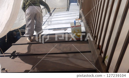 Exterior wall painting Exterior wall painting 127239104