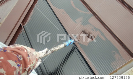 Exterior wall painting Exterior wall painting 127239136