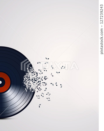 Vinyl Record Music Background 127239243