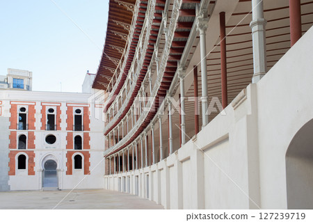 Beti Jai, traditional fronton or courtyard for basque sports, nowdays dedicated to cultural activities. Madrid, Spain Beti Jai, traditional fronton or courtyard for basque sports, nowdays dedicated to cultural activities. Madrid, Spain 127239719