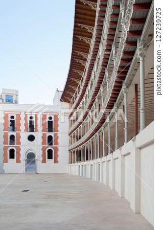 Beti Jai, traditional fronton or courtyard for basque sports, nowdays dedicated to cultural activities. Madrid, Spain 127239725