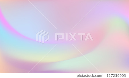 Light pink blue gradient iridescent background. Rainbow colored 127239903