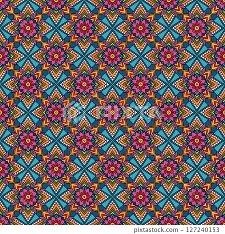 seamless pattern, vintage background. vector illustration. seamless vector 127240153