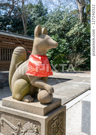 Fukutoku Inari Shrine in Ninomaru Square, Matsue Castle, Shimane Prefecture 127240322