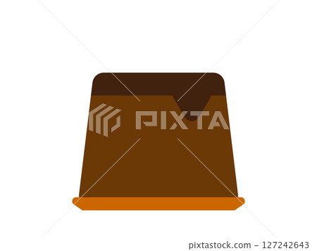 巧克力布丁圖示插圖 巧克力布丁圖示插圖 127242643