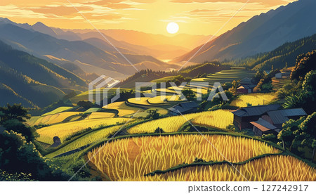 早晨太陽照亮的米大陽台 早晨太陽照亮的米大陽台 127242917