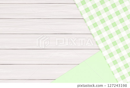 背景材料_木桌和布料_黃綠色 背景材料_木桌和布料_黃綠色 127243198
