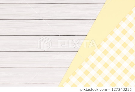 背景材料_木桌和布料_黃色 127243235