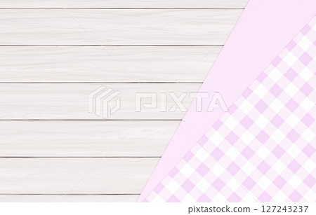 背景材料_木桌和布料_紫色 127243237