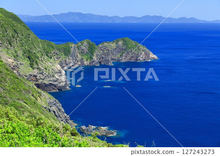 【愛媛縣】晴天的高茂岬（花面岬） 127243273