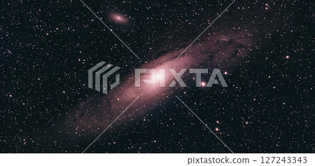 Beautiful starry sky Andromeda Galaxy 127243343