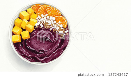 Fruity Acai Bowl 127243417