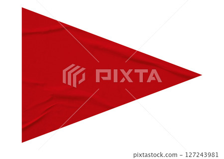 Red crumpled paper arrow isolated on transparent background Red crumpled paper arrow isolated on transparent background 127243981