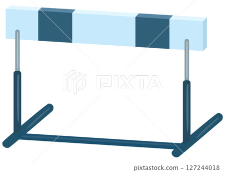 Hurdle illustration single vector material Hurdle illustration single vector material 127244018