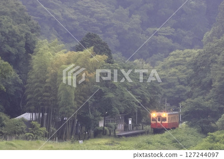 Kominato railroad in early summer Kominato railroad in early summer 127244097