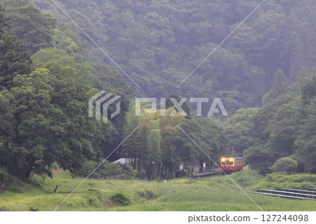 Kominato railroad in early summer 127244098