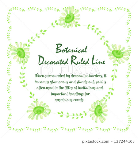 Watercolor style hand-drawn flowers and leaves 127244103