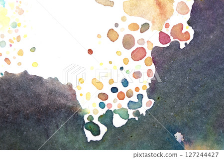 Acrylic Watercolor Paint Splatters and spots for Background Acrylic Watercolor Paint Splatters and spots for Background 127244427
