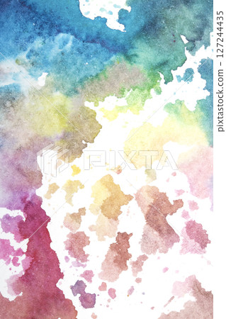 Acrylic Watercolor Paint Splatters and spots for Background 127244435