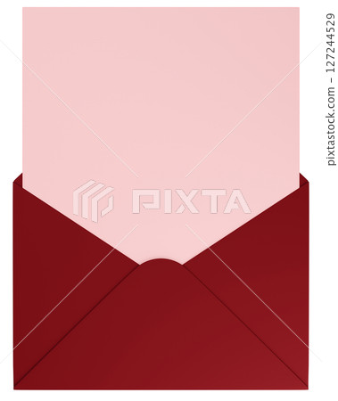 3D illustration_letter set_red 127244529