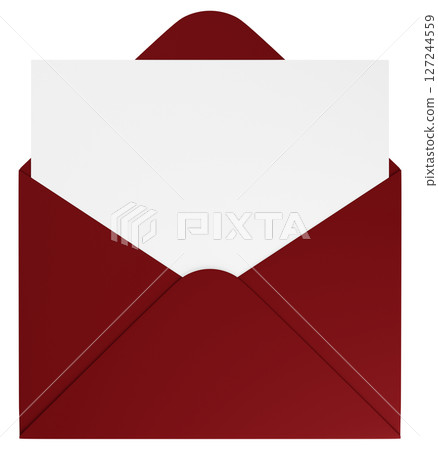 3D illustration_letter set_red 127244559