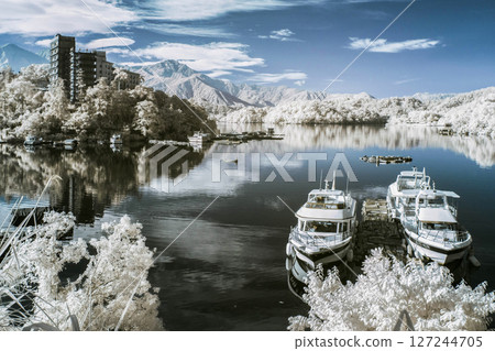 紅線拍攝的日月潭風景 紅線拍攝的日月潭風景 127244705
