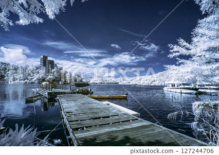 紅線拍攝的日月潭風景 127244706