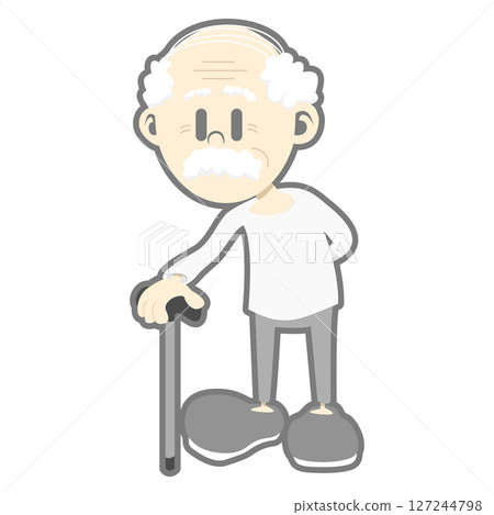 爺爺附著拐杖 127244798