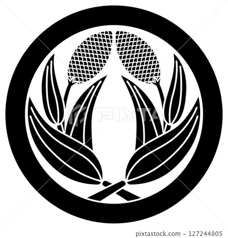 This is the family crest. It is a circle with millet embracing it. 127244805