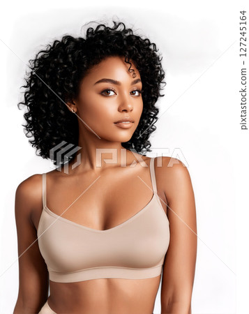 Comfortable stretch-modal bralette with a scoop neck and thin straps, providing light support and a smooth, invisible fit under clothing. 127245164